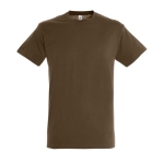 Unisex promotionele t-shirts SOL'S Regent 100% katoen 150 g/m2 kleur bruin tweede weergave