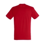 Unisex promotionele t-shirts SOL'S Regent 100% katoen 150 g/m2 kleur rood achter aanzicht