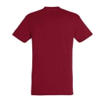 Unisex promotionele t-shirts SOL'S Regent 100% katoen 150 g/m2 kleur donkerrood achter aanzicht