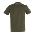 Unisex promotionele t-shirts SOL'S Regent 100% katoen 150 g/m2 kleur miliair groen achter aanzicht