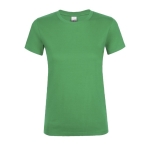 T-shirt voor dames van 100% katoen 150 g/m2 SOL'S Regent kleur groen achtste weergave