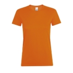 T-shirt voor dames van 100% katoen 150 g/m2 SOL'S Regent kleur oranje