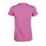 T-shirt voor dames van 100% katoen 150 g/m2 SOL'S Regent kleur roze achter aanzicht