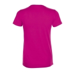 T-shirt voor dames van 100% katoen 150 g/m2 SOL'S Regent kleur fuchsia achter aanzicht