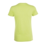 T-shirt voor dames van 100% katoen 150 g/m2 SOL'S Regent kleur lichtgroen achter aanzicht