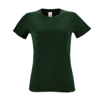 T-shirt voor dames van 100% katoen 150 g/m2 SOL'S Regent kleur donkergroen sfeervolle weergave