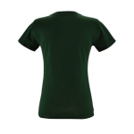 T-shirt voor dames van 100% katoen 150 g/m2 SOL'S Regent kleur donkergroen achter aanzicht