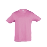 Kinder t-shirt van katoen personaliseren 150 g/m2 SOL'S Regent Kids kleur roze