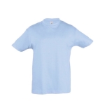 Kinder t-shirt van katoen personaliseren 150 g/m2 SOL'S Regent Kids kleur pastel blauw