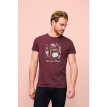 Katoenen getailleerde T shirt bedrukken SOL'S Regent Fit 150 g/m2 kleur bordeaux