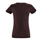 Dames reclame t-shirts van katoen 150 g/m2 SOL'S Regent Fit kleur bordeaux achter aanzicht