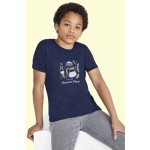 Kinder t-shirt bedrukken van 100% katoen 150 g/m2 SOL'S Regent kleur gemarmerd grijs