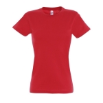 Dames T-shirt gemaakt van 100% katoen 190 g/m2 SOL'S Imperial kleur rood vijfde weergave