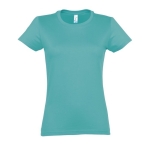 Dames T-shirt gemaakt van 100% katoen 190 g/m2 SOL'S Imperial kleur turkoois derde weergave