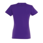 Dames T-shirt gemaakt van 100% katoen 190 g/m2 SOL'S Imperial kleur paars achter aanzicht