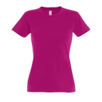 Dames T-shirt gemaakt van 100% katoen 190 g/m2 SOL'S Imperial kleur fuchsia