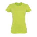 Dames T-shirt gemaakt van 100% katoen 190 g/m2 SOL'S Imperial kleur lichtgroen achtste weergave