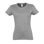 Dames T-shirt gemaakt van 100% katoen 190 g/m2 SOL'S Imperial kleur gemarmerd grijs