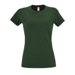 Dames T-shirt gemaakt van 100% katoen 190 g/m2 SOL'S Imperial kleur donkergroen sfeervolle weergave