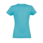 Dames T-shirt gemaakt van 100% katoen 190 g/m2 SOL'S Imperial kleur lichtblauw achter aanzicht