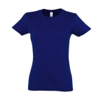 Dames T-shirt gemaakt van 100% katoen 190 g/m2 SOL'S Imperial kleur ultramarijn blauw