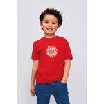 Kinder T-shirt met logo 100% katoen 190 g/m2 SOL'S Imperial kleur rood