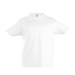 Kinder T-shirt met logo 100% katoen 190 g/m2 SOL'S Imperial kleur wit negende weergave