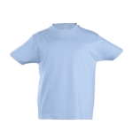 Kinder T-shirt met logo 100% katoen 190 g/m2 SOL'S Imperial kleur pastel blauw