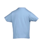 Kinder T-shirt met logo 100% katoen 190 g/m2 SOL'S Imperial kleur pastel blauw achter aanzicht