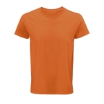 Gepersonaliseerde t-shirts van 150 g/m2 biologisch katoen SOL'S Crusader kleur oranje