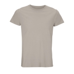 Gepersonaliseerde t-shirts van 150 g/m2 biologisch katoen SOL'S Crusader kleur beige