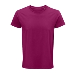 Gepersonaliseerde t-shirts van 150 g/m2 biologisch katoen SOL'S Crusader kleur fuchsia