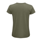 Gepersonaliseerde t-shirts van 150 g/m2 biologisch katoen SOL'S Crusader kleur khaki achter aanzicht