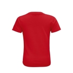 Kinder t-shirt van 100% biologisch katoen 150 g/m2 SOL'S Crusader kleur rood achter aanzicht