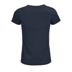 Dames T-shirts van 100% biologisch katoen 150 g/m2 SOL'S Crusader kleur marineblauw achter aanzicht