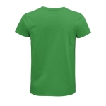 Biologisch katoenen getailleerd unisex T-shirt SOL'S Pioneer 175 g/m2 kleur groen achter aanzicht