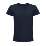 Biologisch katoenen getailleerd unisex T-shirt SOL'S Pioneer 175 g/m2 kleur marineblauw