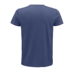 Biologisch katoenen getailleerd unisex T-shirt SOL'S Pioneer 175 g/m2 kleur jeans blauw achter aanzicht