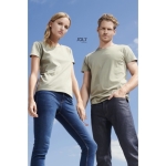 Biologisch katoenen getailleerd unisex T-shirt SOL'S Pioneer 175 g/m2