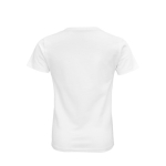 Kinder t-shirt van 100% biologisch katoen 175 g/m2 SOL'S Pioneer kleur wit achter aanzicht