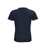 Kinder t-shirt van 100% biologisch katoen 175 g/m2 SOL'S Pioneer kleur marineblauw achter aanzicht