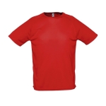 Ademend polyster t-shirt 140 g/m2 SOL'S Sportive kleur rood vijfde weergave