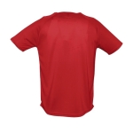 Ademend polyster t-shirt 140 g/m2 SOL'S Sportive kleur rood achter aanzicht