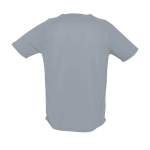 Ademend polyster t-shirt 140 g/m2 SOL'S Sportive kleur grijs achter aanzicht