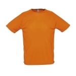 Ademend polyster t-shirt 140 g/m2 SOL'S Sportive kleur oranje