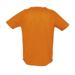 Ademend polyster t-shirt 140 g/m2 SOL'S Sportive kleur oranje achter aanzicht