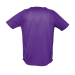 Ademend polyster t-shirt 140 g/m2 SOL'S Sportive kleur paars achter aanzicht