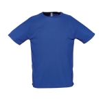 Ademend polyster t-shirt 140 g/m2 SOL'S Sportive kleur koningsblauw derde weergave