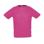 Ademend polyster t-shirt 140 g/m2 SOL'S Sportive kleur fuchsia