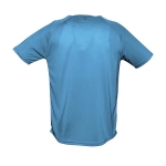 Ademend polyster t-shirt 140 g/m2 SOL'S Sportive kleur cyaan blauw tweede foto weergave